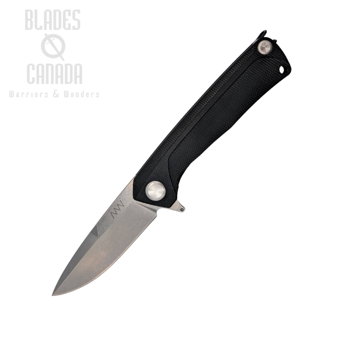 Acta Non Verba Z100 Flipper Framelock Knife, Sleipner SW, G10 Black/Aluminum, ANVZ100-009
